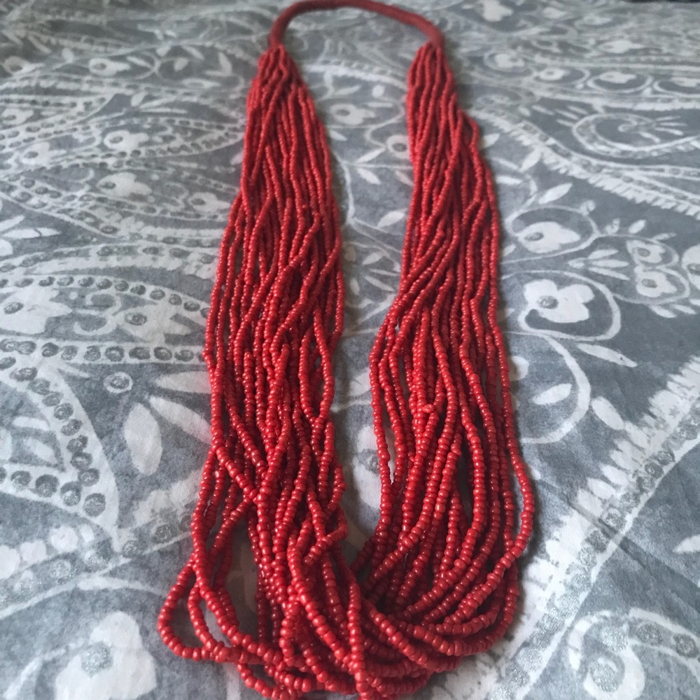 NWOT Long beaded multi-strand necklace